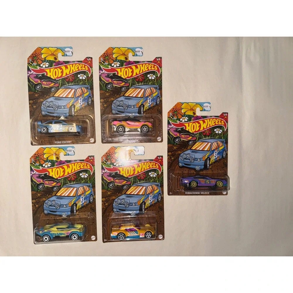 Hot‎ Wheels Spring Series Set 1-5 Ford Escort Geoterra Dimachinni Veloce V1405